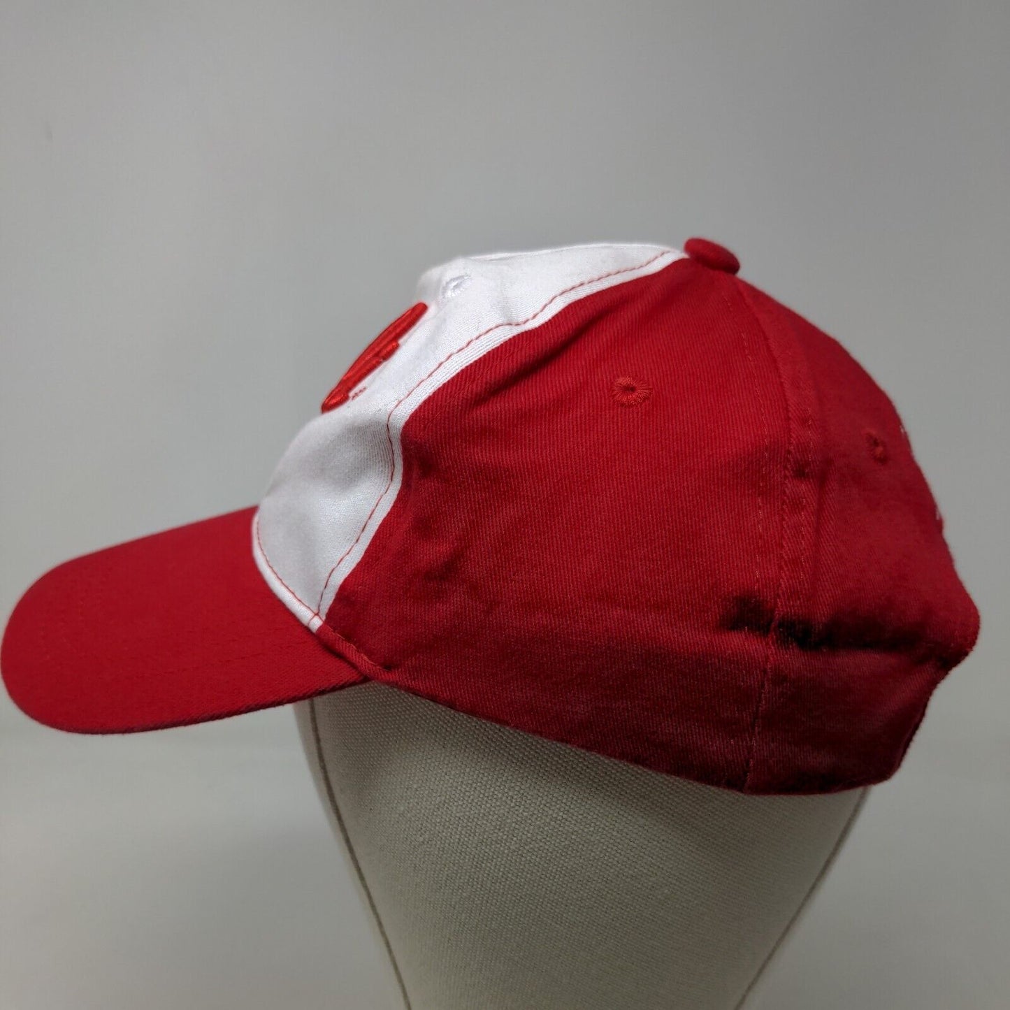 Stoli Vodka Men's Slideback Hat Red White Adjustable Embroidered Big Logo Beer