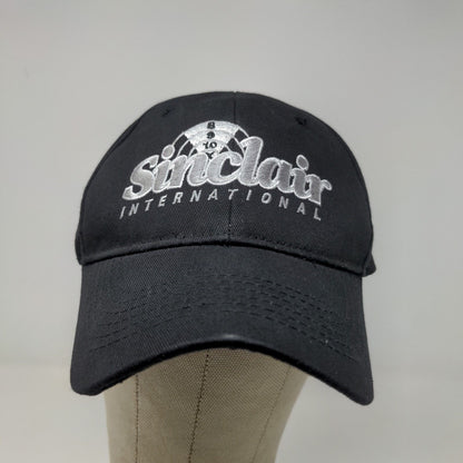 Sinclair International Men's Strapback Hat Black Adjustable Embroidered Logo