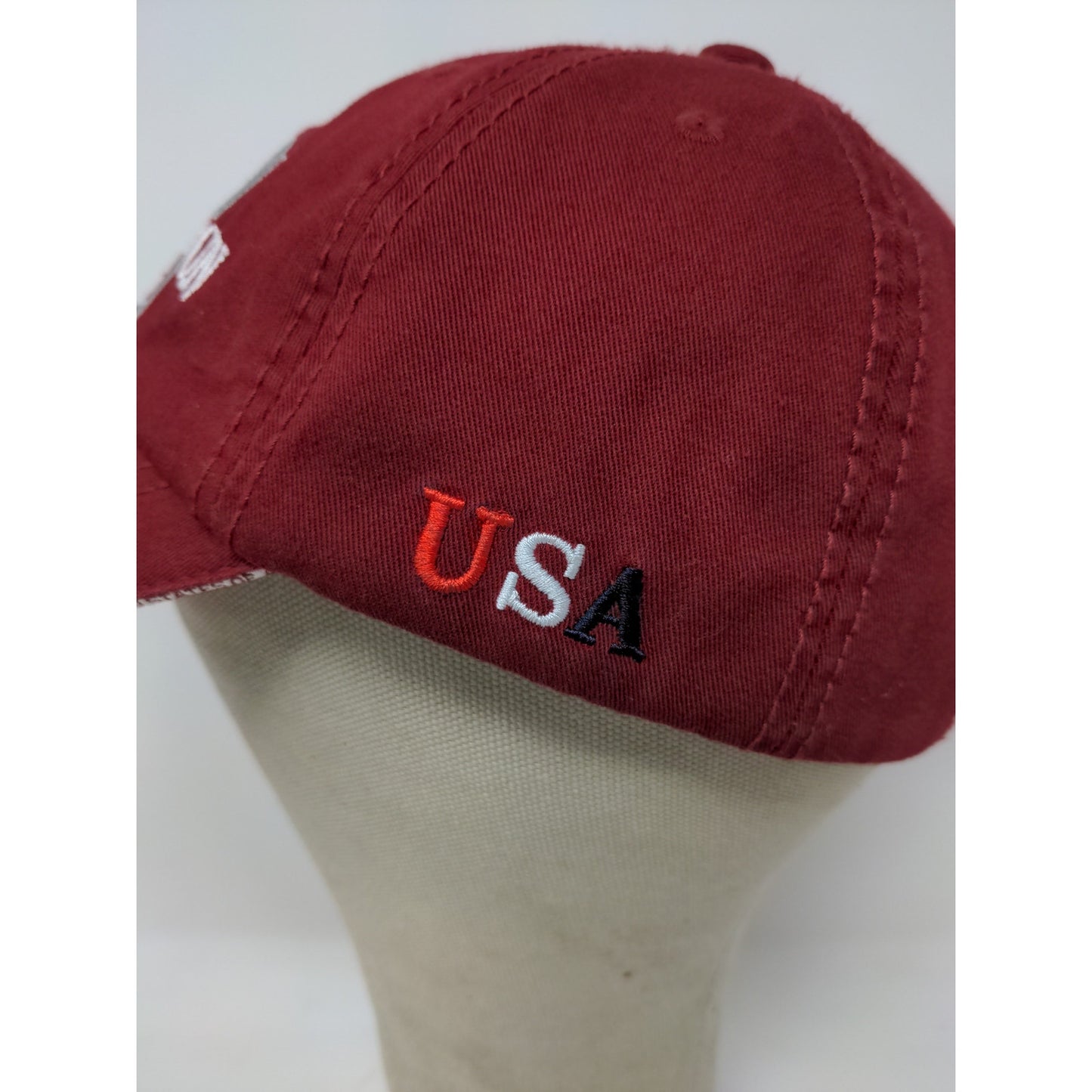 I Heart DC Washington DC Slideback Hat Red Patriotic American Flag Embroidered
