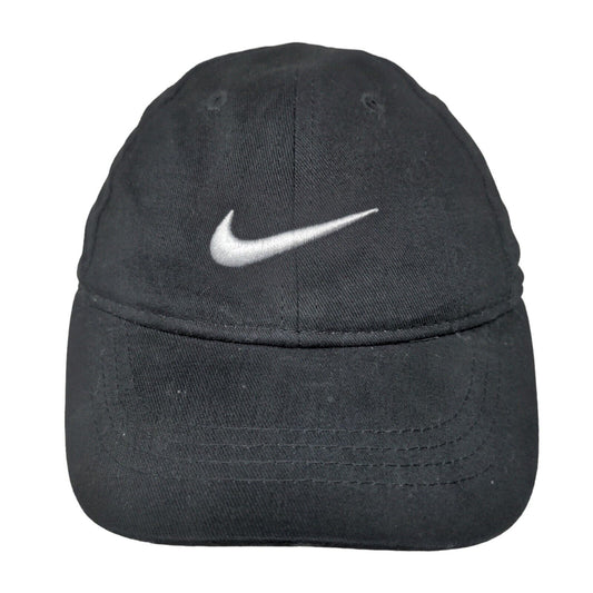 Nike Toddler Strapback Hat Black 100% Cotton Embroidered Swoosh Logo