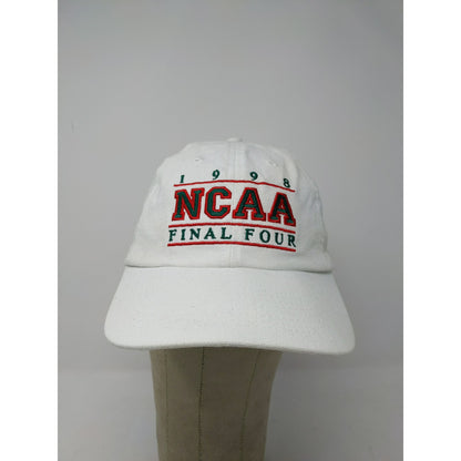 Vintage Mountain Dew NCAA Final Four 1998 Hat Embroidered Logo Slideback White