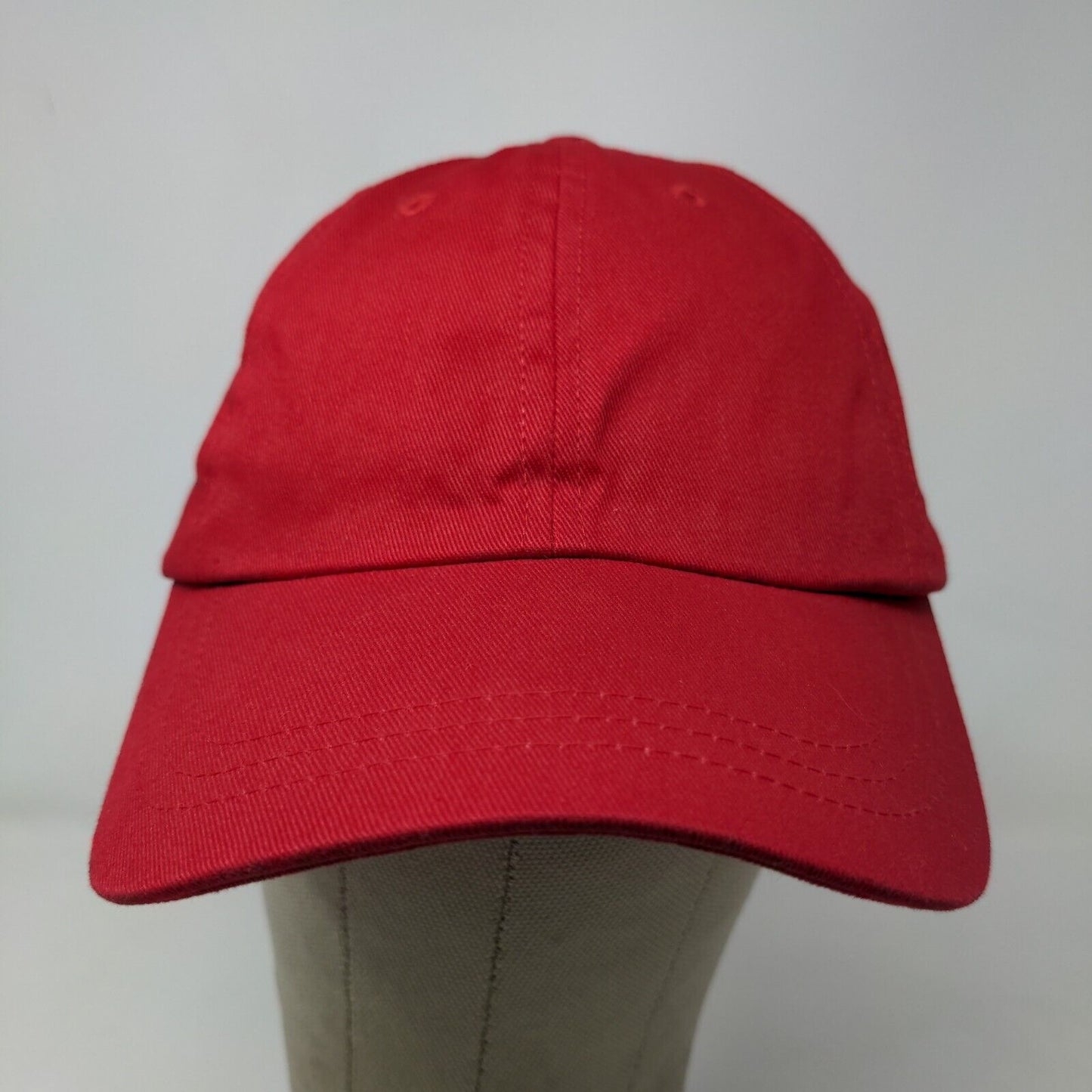 Unbranded Men's Slideback Hat Red Adjustable Blank Baseball Cap