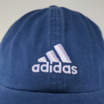 Adidas Men's Slideback Hat Blue White Embroidered Logo 100% Cotton