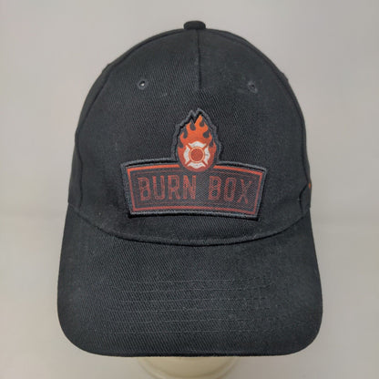 Burn Box Men's Double Snapback Hat Black OSFM 100% Cotton Embroidered Logo