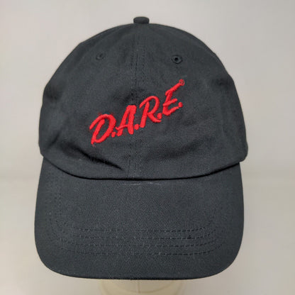 Unbranded Men's Slideback Hat Black Adjustable Vintage D.A.R.E. Drugs Logo