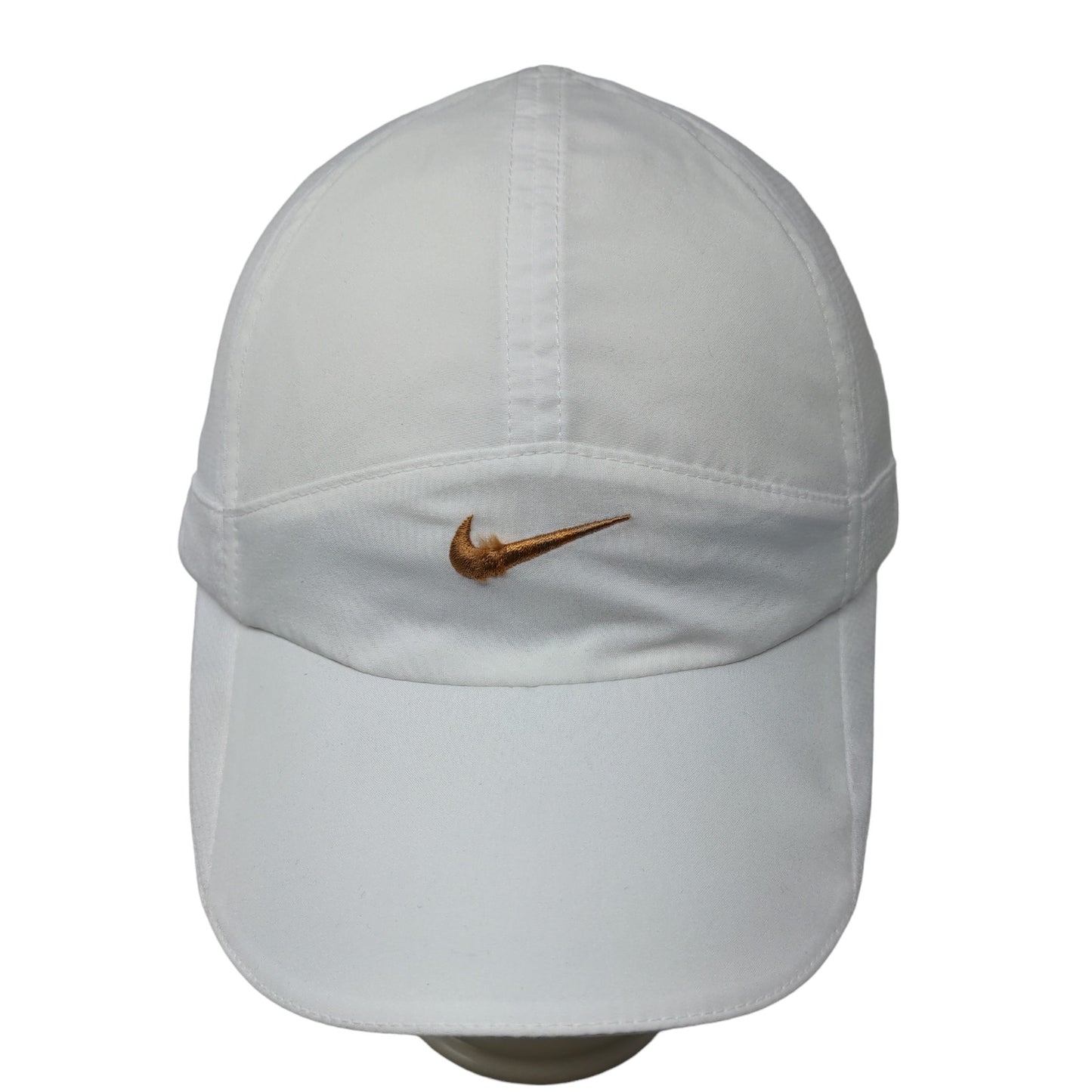 Nike Featherlight Dri Fit Men's Strapback Hat White Embroidered Swoosh Logo