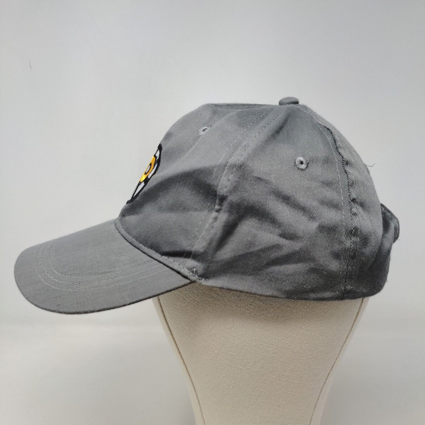 Unbranded Men's Strapback Hat Gray Adjustable 100% Cotton Embroidered P Logo