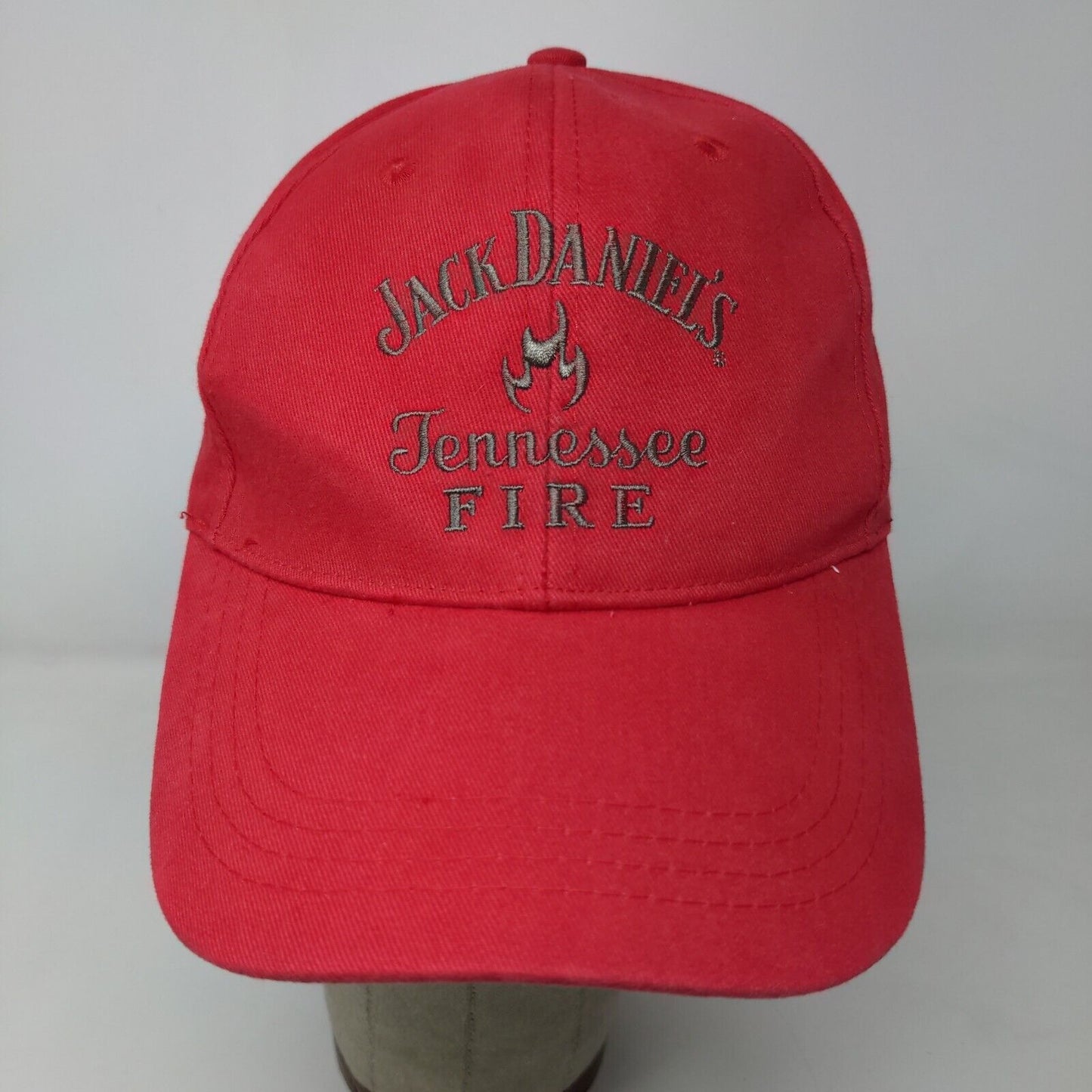 Jack Daniels Men's Slideback Hat Red OSFM Embroidered Logo Tennessee Fire