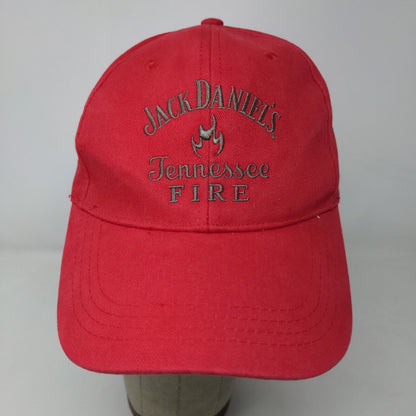 Jack Daniels Men's Slideback Hat Red OSFM Embroidered Logo Tennessee Fire