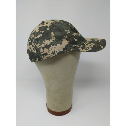 Genie Terex Brand Digital Camo Strapback Hat OSFA Green & Tan Embroidered