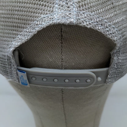 The North Face Men's Snapback Mesh Back Hat Tan Gray Patch Logo