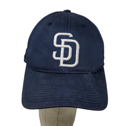 Team MLB San Diego Strapback Hat Blue Size S/M Embroidered Logo