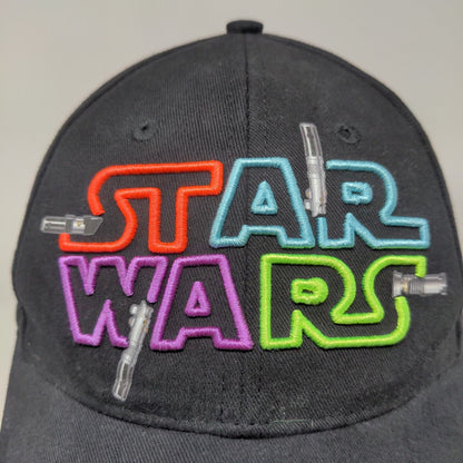 Disney Parks Men's Star Wars Strapback Hat Black Size Adult 57-62 CM Embroidere