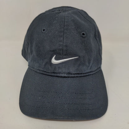 Nike Baby Strapback Hat Black Infant Embroidered Logo 100% Cotton Swoosh