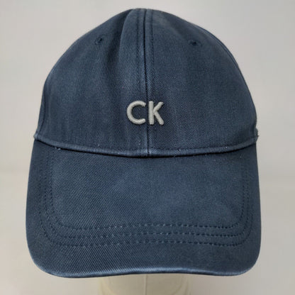 Calvin Klein Men's Slideback Hat Blue Size OS Embroidered Logo 100% Cotton