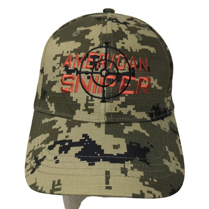 KC Men's American Sniper Camo Hat Green OSFA Embroidered Logo