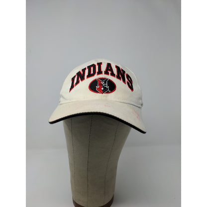 MLB Indianapolis Indians Snapback Hat Embroidered Cream Autographed SEE DESC
