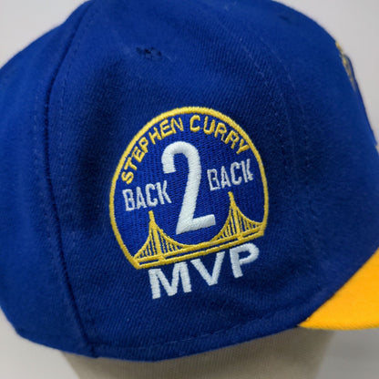 New Era 9Fifty Golden State Warriors Snapback Hat Blue Yellow Stephen Curry