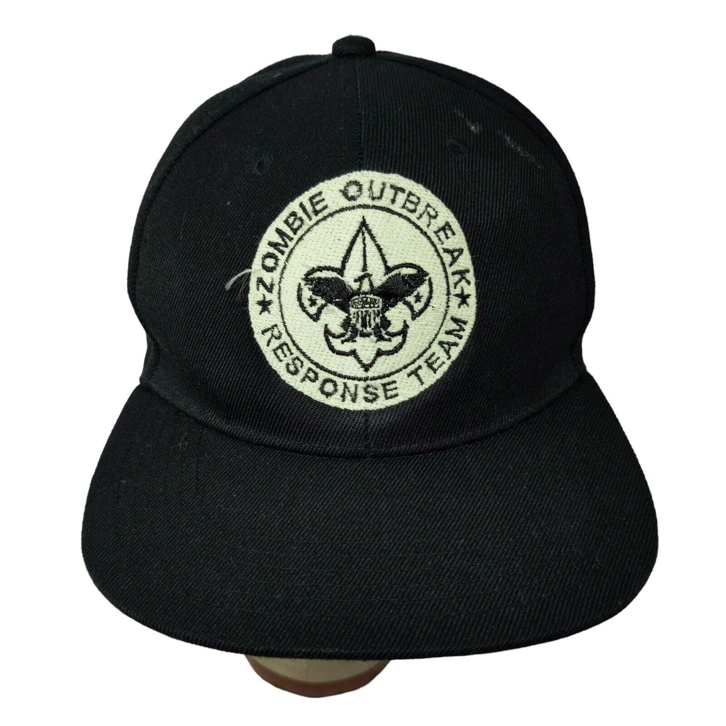Zombie Outbreak Response Team Mens Hat Black Adjustable Snapback Embroidered