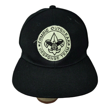 Zombie Outbreak Response Team Mens Hat Black Adjustable Snapback Embroidered