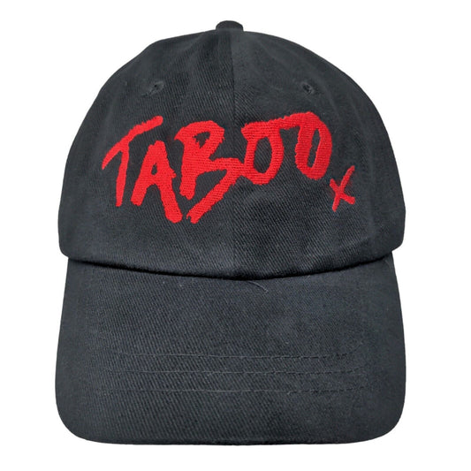 Headshot Men's Slideback Hat Black Adjustable Embroidered Logo Taboo X