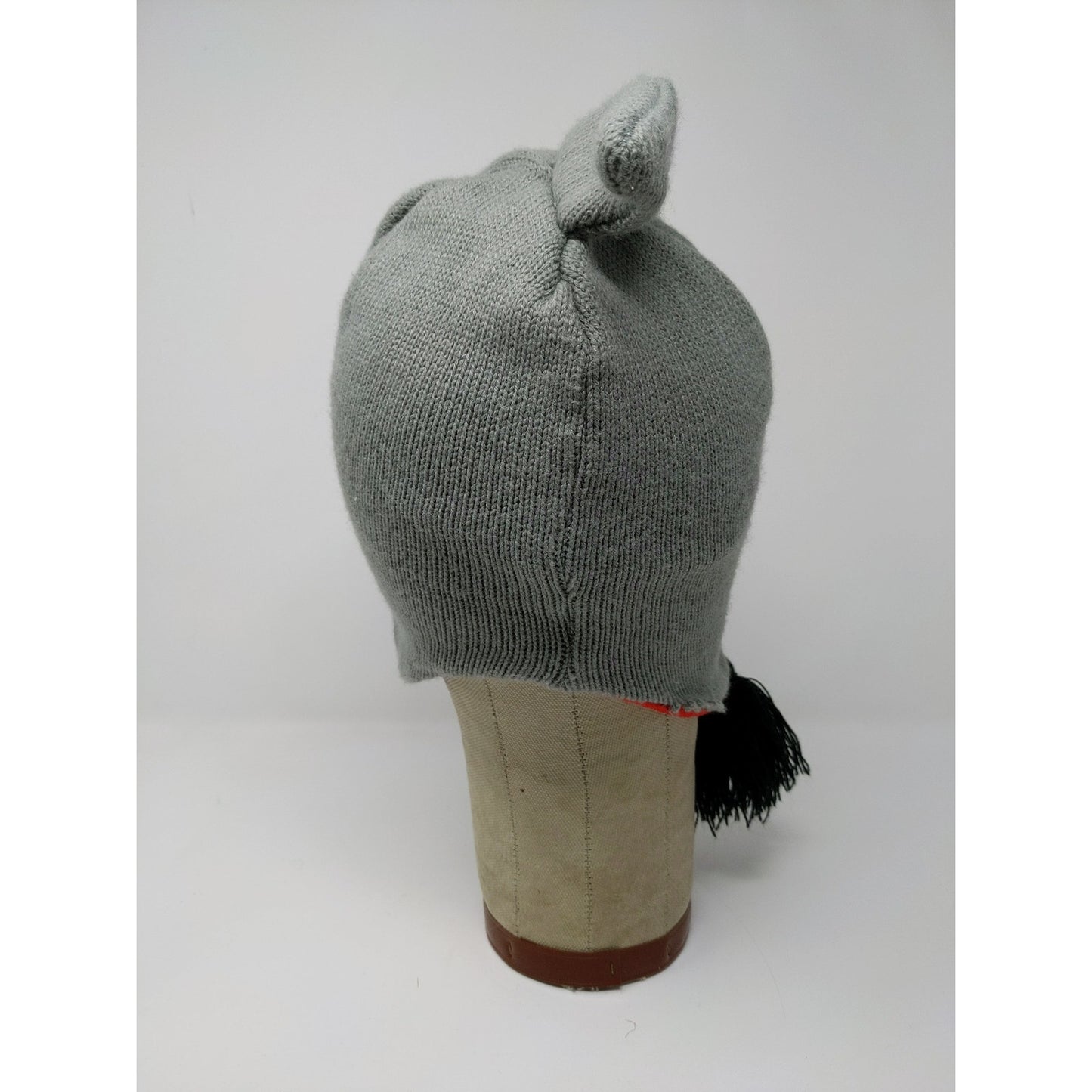 Youth Boys Shark Beanie Trapper Hat Embroidered Decorations Gray SEE DESC