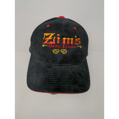 Zim's Brau Hause Oregon Strapback Hat Embroidered Logo Black