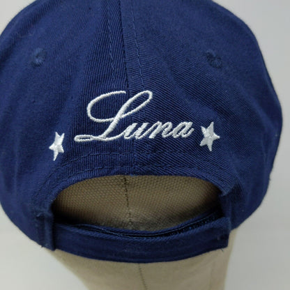 Sailor Moon Women's Strapback Hat Blue Embroidered Luna Moon Logo Anime Toei