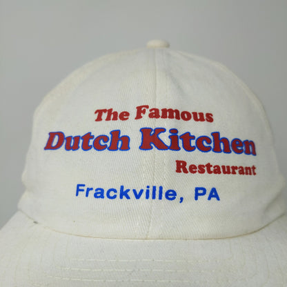 Famous Dutch Kitchen Restaurant Frackville, PA Hat Snapback Cap Cream