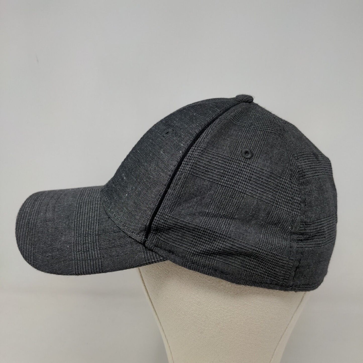 Gentsco Men's Fitted Hat Gray Size L/XL 100% Cotton Embroidered