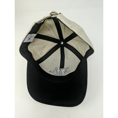Mens KTA Kansas Trapshooters Association Hat Slideback OSFA Tan & Black Made USA