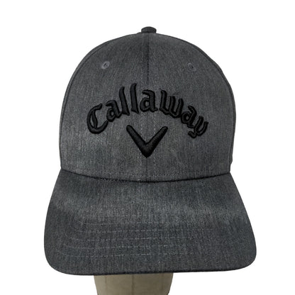 Callaway Golf Snapback Hat Gray Adjustable Polyester Spell Out Logo Embroidered