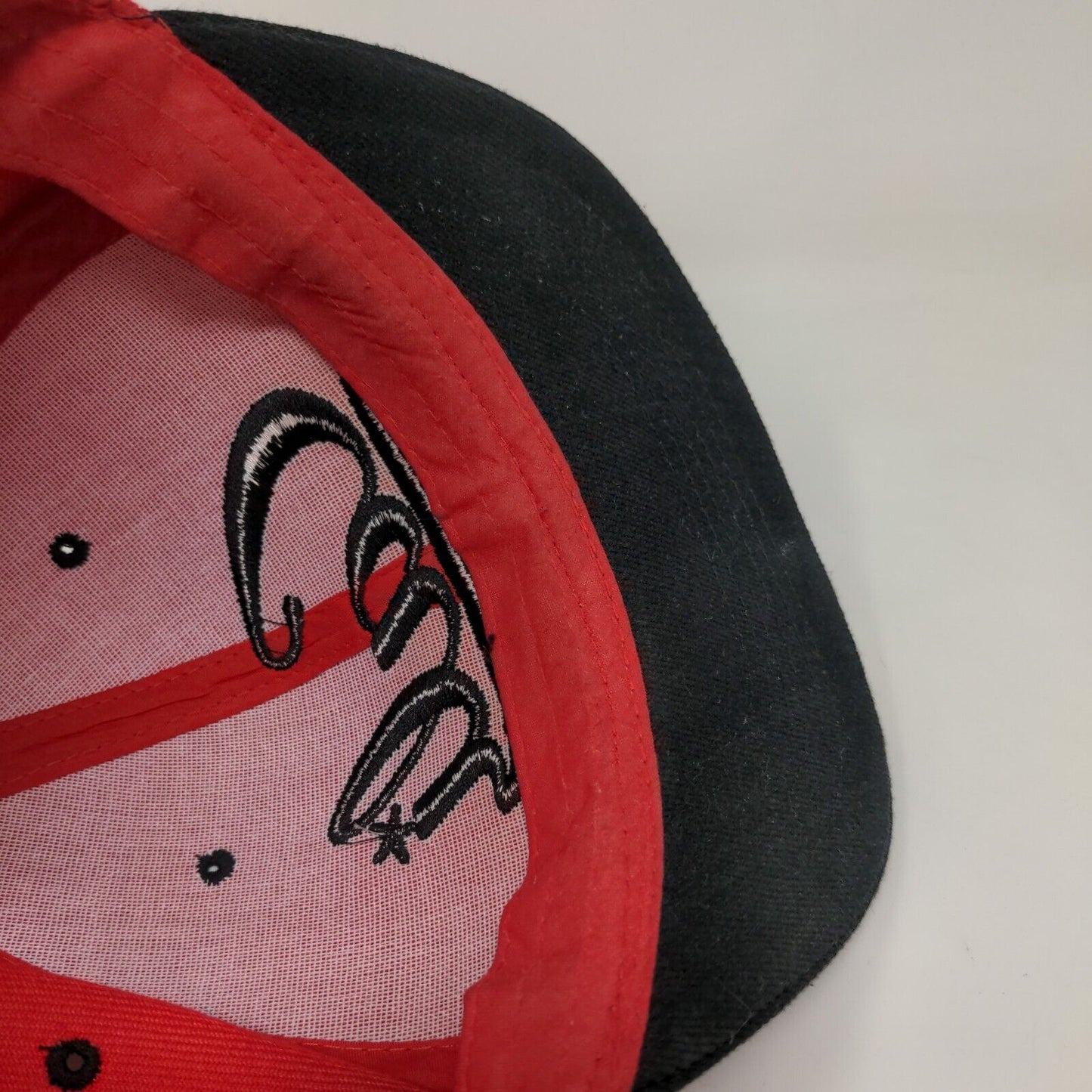Golden Lion Men's Snapback Flat Bill Hat Red OSFA Embroidered California Logo