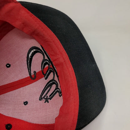 Golden Lion Men's Snapback Flat Bill Hat Red OSFA Embroidered California Logo