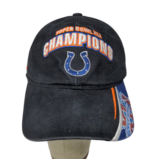 NFL Indianapolis Colts Super Bowl XLI Champions Hat Strapback Black OSFA