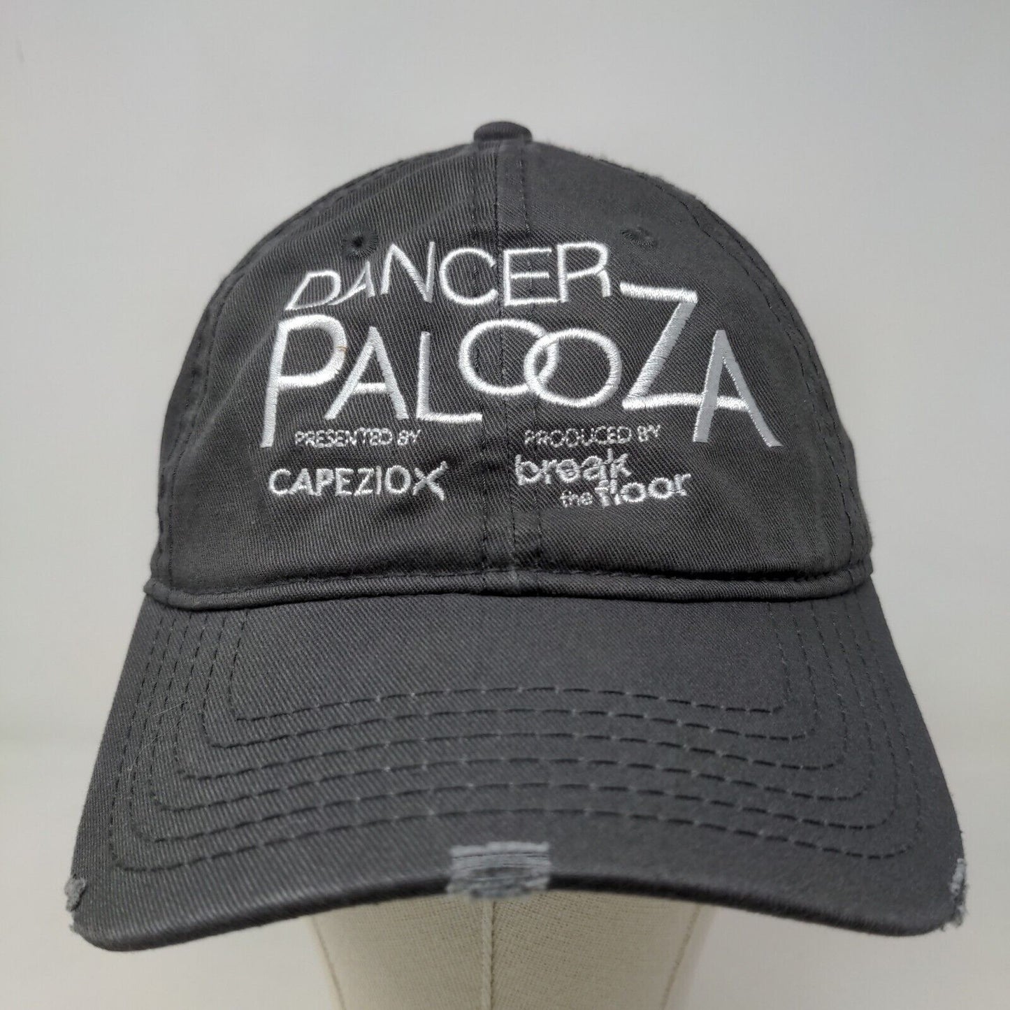 Unbranded Dancer Palooza Men's Strapback Hat Gray OSFM Embroidered Logo