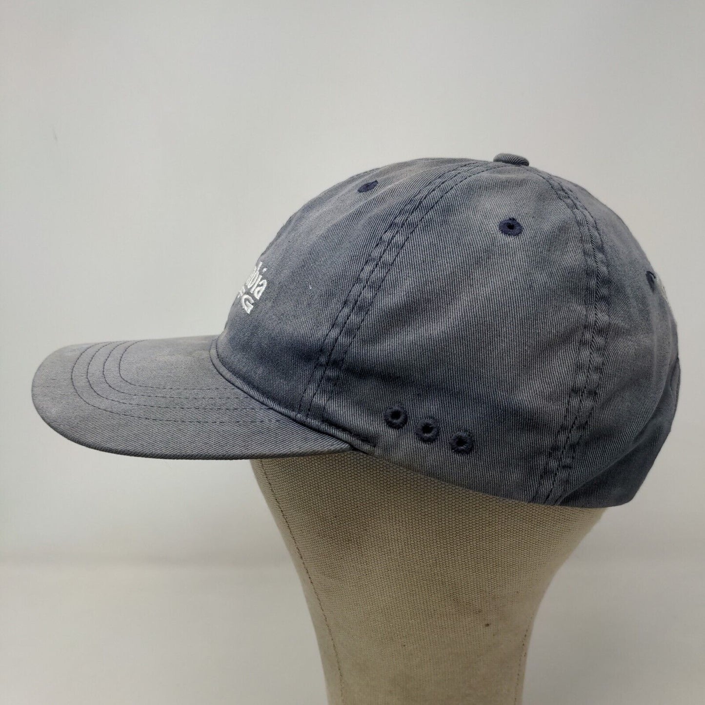 Columbia PFG Men's Strapback Hat Blue Size O/S Embroidered Logo Distressed