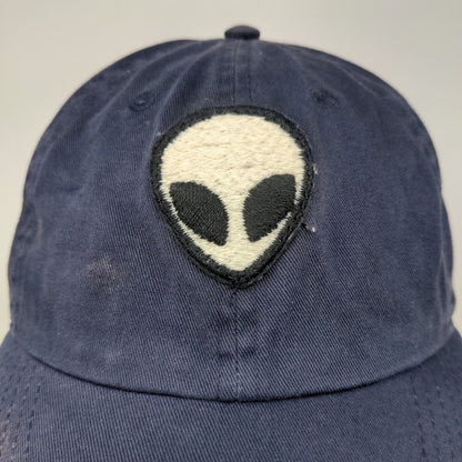 Newhattan Men's Slideback Hat Blue OSFA Embroidered Alien Greys Logo