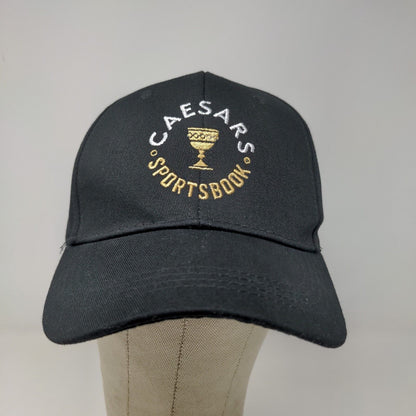 Caesars Sportsbook Men's Snapback Hat Black Adjustable Embroidered Logo