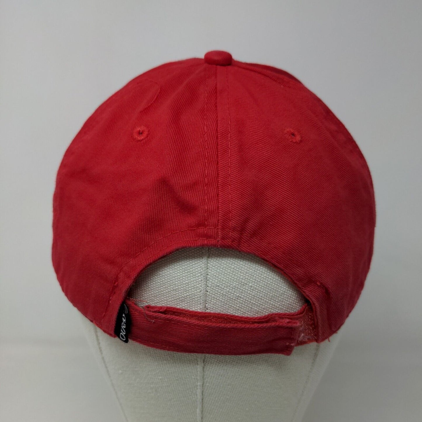 Cornell University Men's Strapback Hat Red Adjustable Embroidered Logo