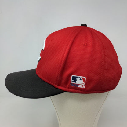 OC Sports Men's Team MLB Cincinnati Reds Strapback Hat Red Size OSFM Logo