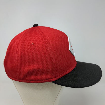 OC Sports Men's Team MLB Cincinnati Reds Strapback Hat Red Size OSFM Logo