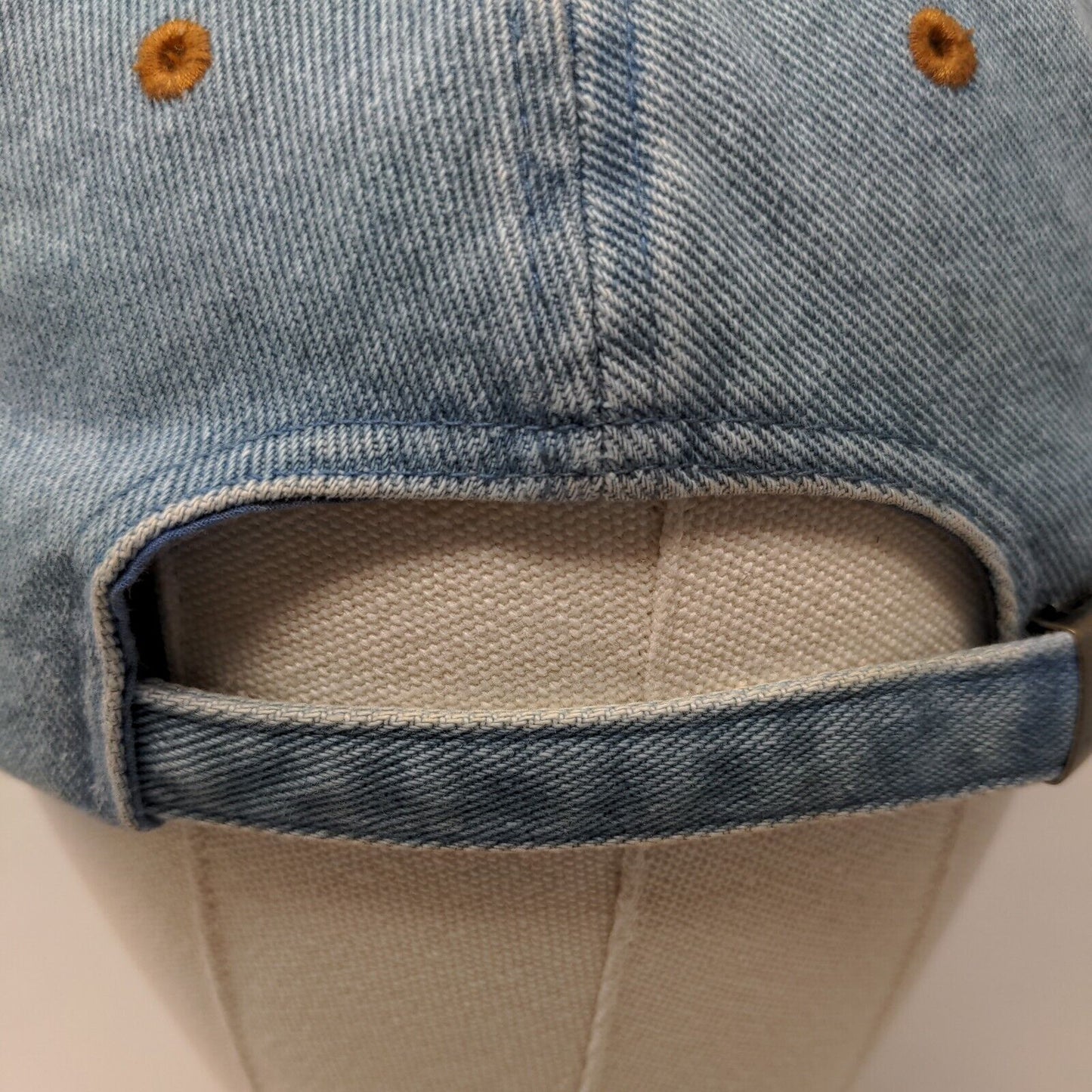 Unbranded Men's South of the Border Slideback Hat Blue Denim OSFA Embroidered