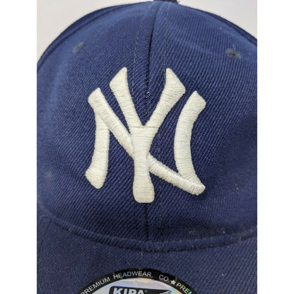 New Era Hat Cap New York Yankees MLB Size 7 1/2 Embroidered Logo Blue Baseball