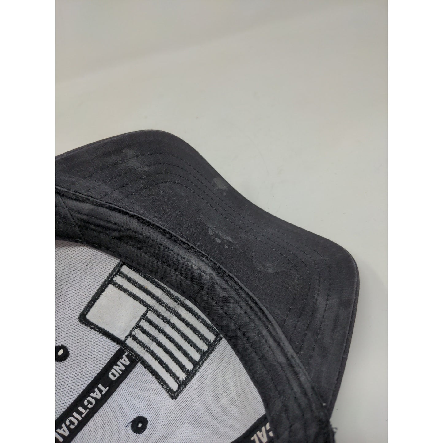 Highland Tactical Patriotic Hat Mesh Back Snapback Embroidered Flag Black OSFM