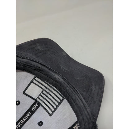 Highland Tactical Patriotic Hat Mesh Back Snapback Embroidered Flag Black OSFM