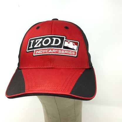 Izod Indycar Series Snapback Hat Adjustible Red & Black Indy Car