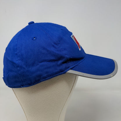 KC Caps Men's Strapback Hat Blue OSFA Embroidered Logo Foldable Bill