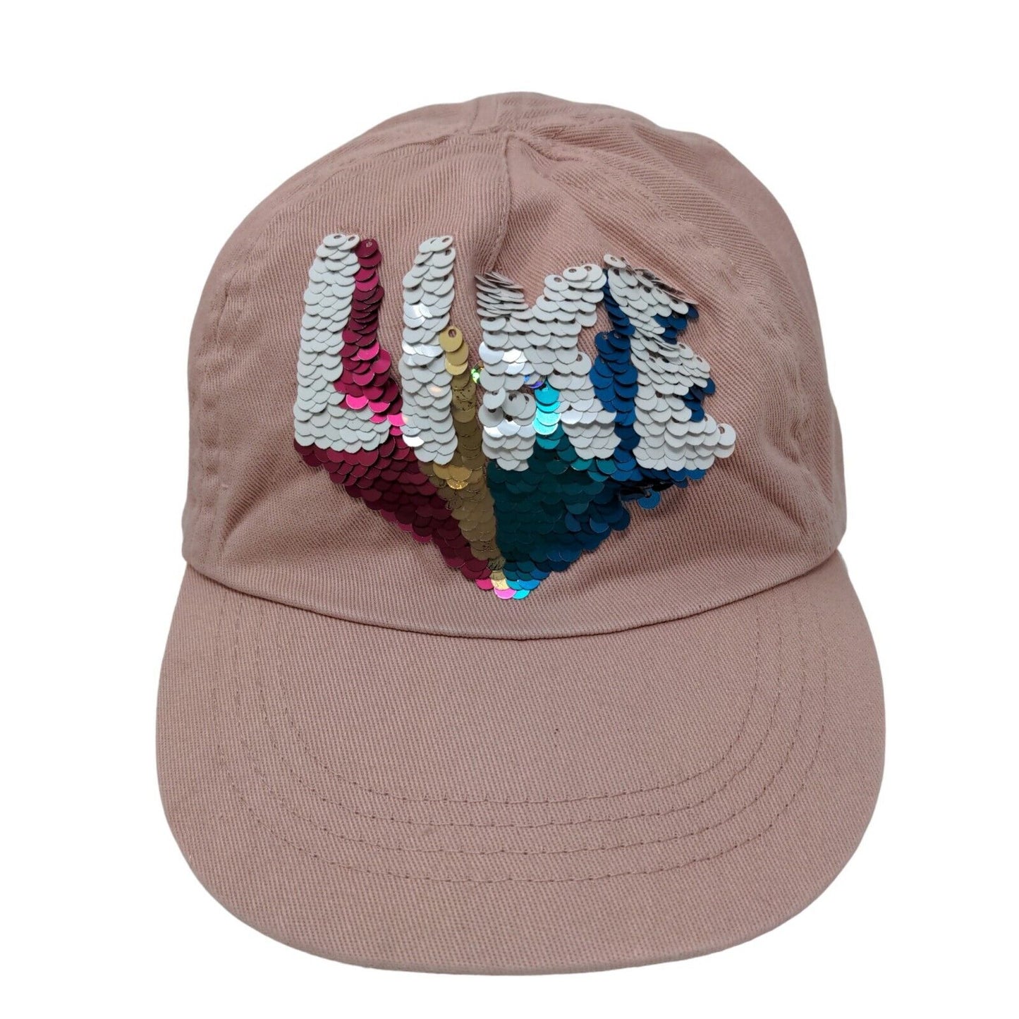 Zara Girl's Snapback Hat Pink Size 52CM Shiny Accent LIKE Logo