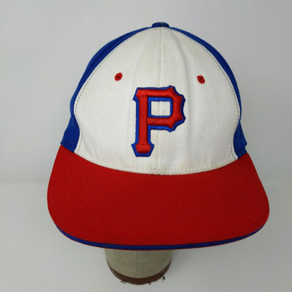 Prep Gear Fitted Hat Red White Blue Size S/M Embroidered P Logo